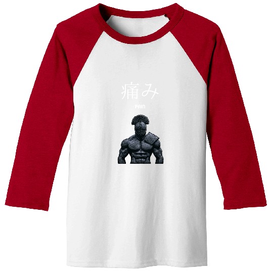 Ancient Warrior Skull Art Baseball Tees