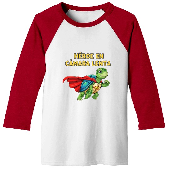 Hero Turtle in Slow Motion Illustration Baseball Tees