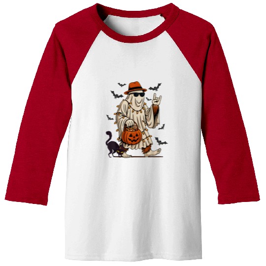 Funny Bigfoot Ghost Halloween Costume Sasquatch Baseball Tees
