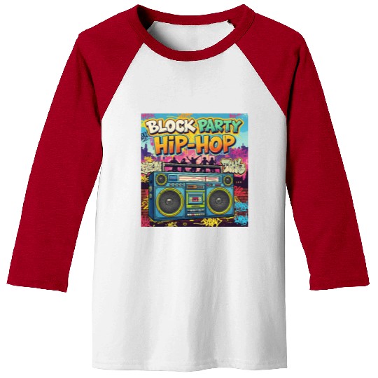 Hip-Hop Block Party Retro 90 Baseball Tees