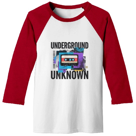 Underground Cassette Tape Urban Art Baseball Tees