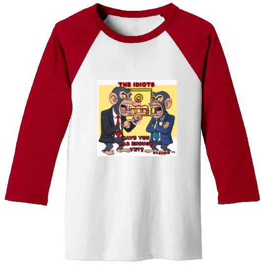 Humorous Monkey Politicians Baseball Tees