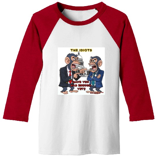 U.S. Political Monkey Showdown Baseball Tees