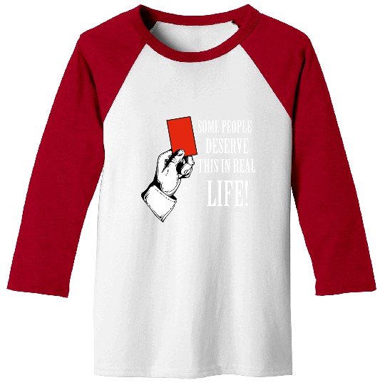 Red card funny designs Baseball Tees