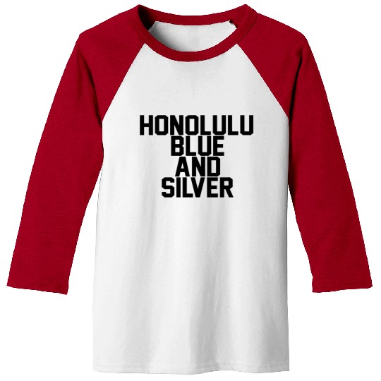 Honolulu Blue & Silver Baseball Tees