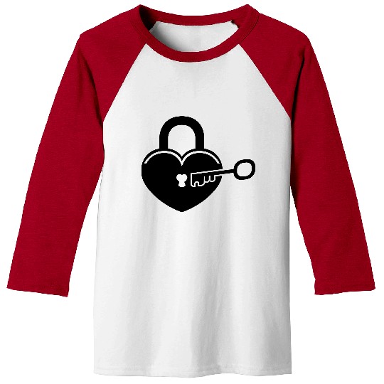 Lock to my heart 4 Baseball Tees