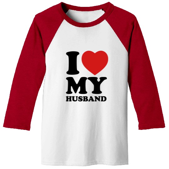 I love my husband Baseball Tees