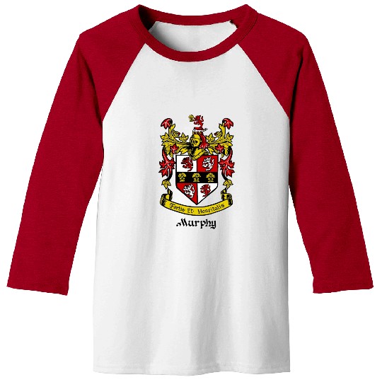Murphy Family Crest Shield Baseball Tees