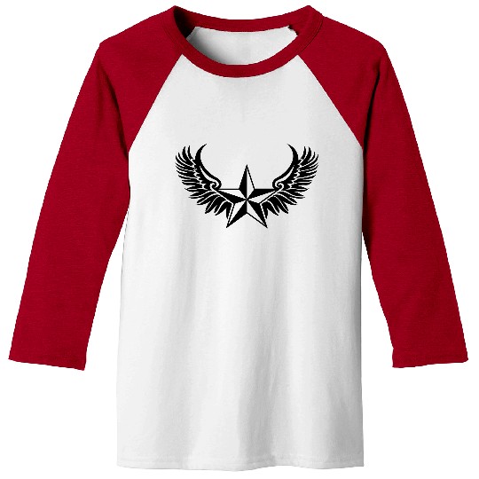 Nautical Star - Protection Symbol - Tattoo Style Baseball Tees