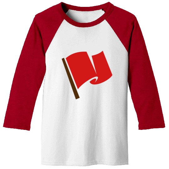 Waving Red Flag Baseball Tees