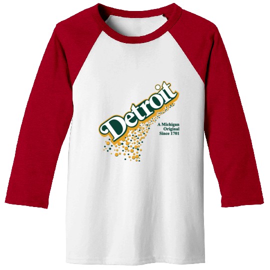 Detroit Michigan Original Pop Baseball Tees