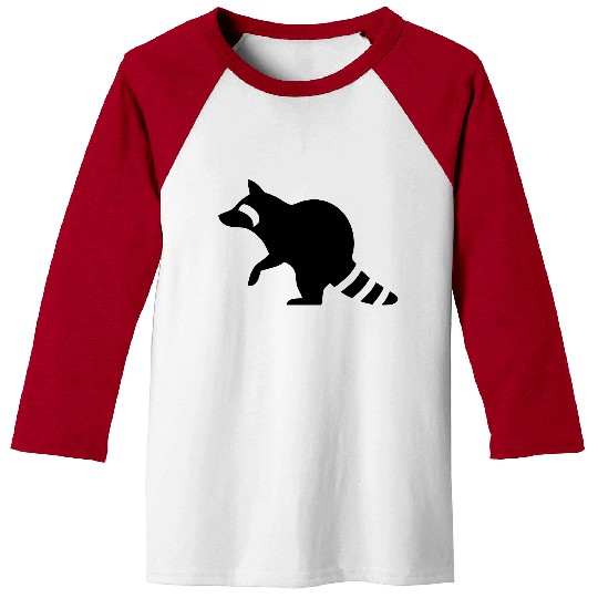 Raccoon Silhouette Baseball Tees