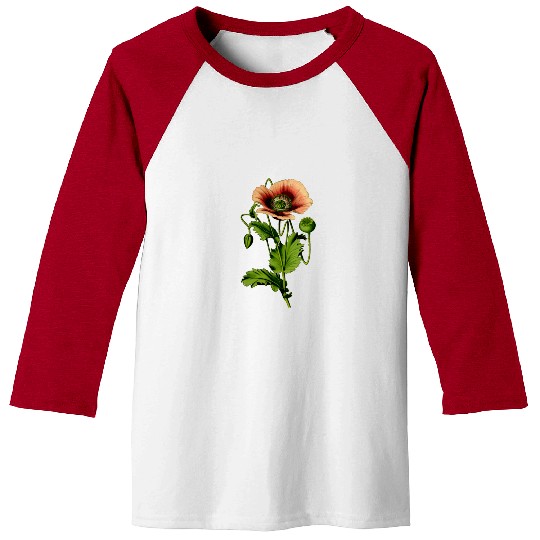 Opium poppy 4 Baseball Tees