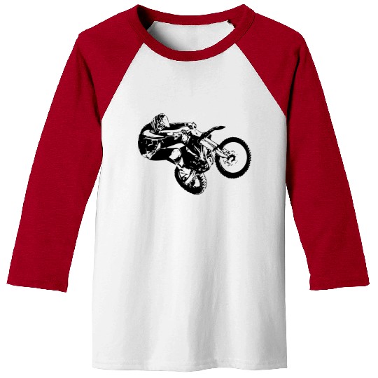 Motocross - Moto Cross - MX - Supercross Baseball Tees