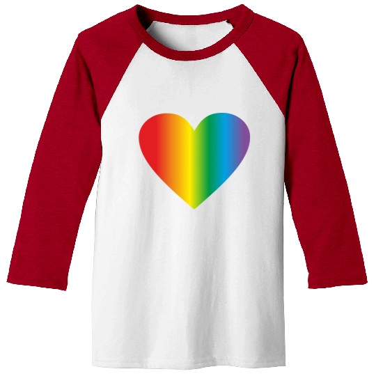 Lgbt rainbow heart, gay heart Baseball Tees