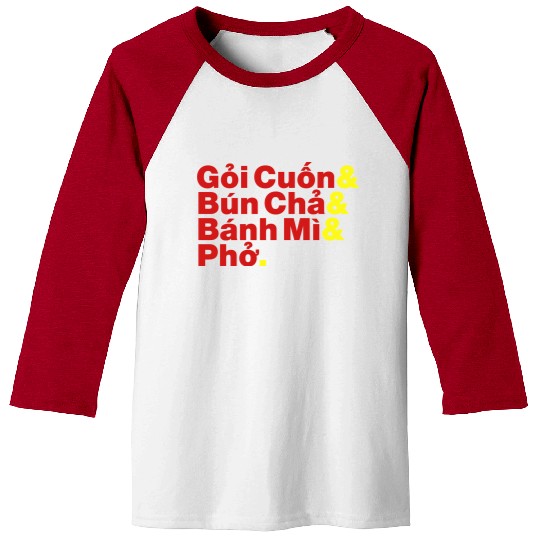 Vietnamese / Vietnam Street Food Baseball Tees
