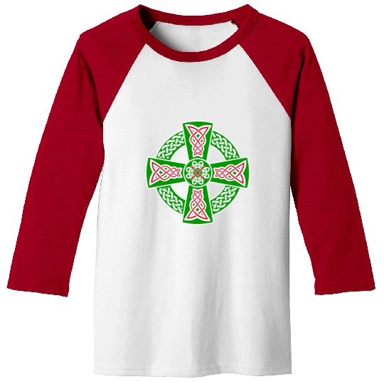 Celtic cross Baseball Tees