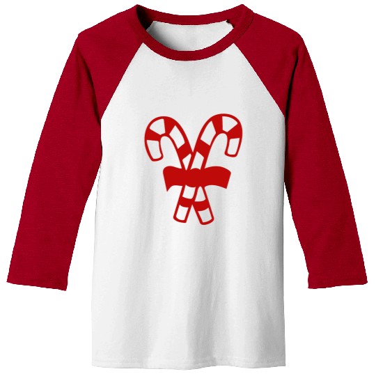 Candy Canes Baseball Tees