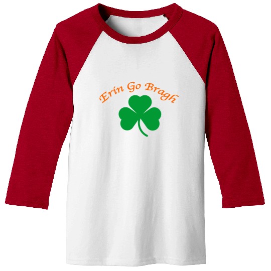 Erin Go Bragh Shamrock Baseball Tees