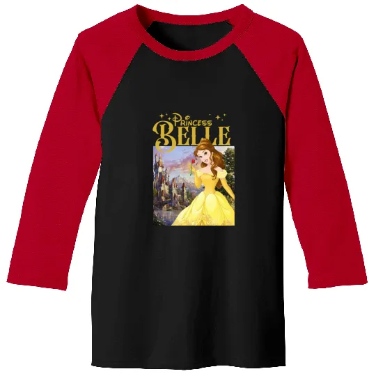 Disney Belle Baseball Tees, Disney Princess Baseball Tees, Beauty Beast Baseball Tees, Magic Kingdom Baseball Tees