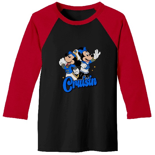 Cute Mickey Mouse & Minnie Magical Cruisin Baseball Tees, Disney Cruise Line 25th Silver Anniversary At Sea Baseball Tees