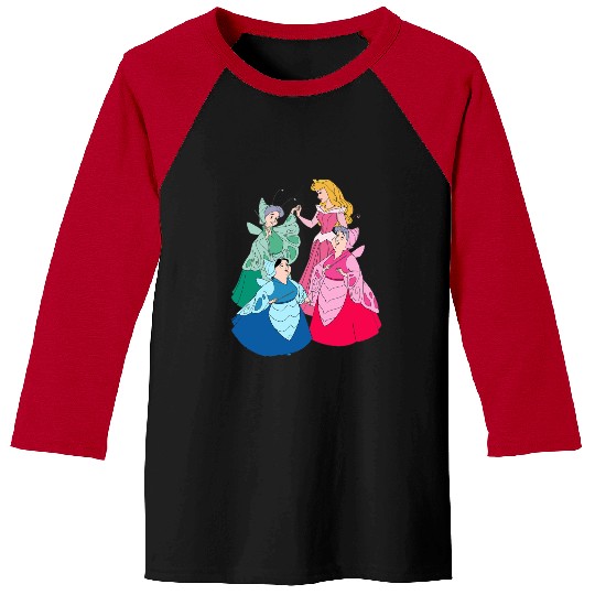 Sleeping Beauty Disney Baseball Tees,Aurora Princess Baseball Tees, Disney Group Baseball Tees