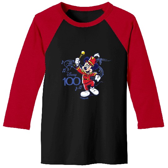 Disney 100 Mickey Mouse Marching Band Leader D100 Baseball Tees