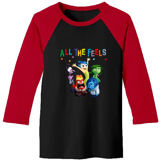 Inside Out Baseball Tees, Disney Inside Out Baseball Tees, All The Feels Baseball Tees, Disney Character Baseball Tees
