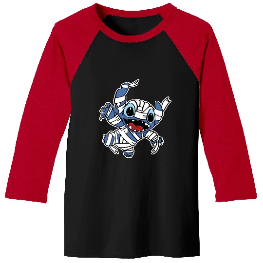 Stitch Mummy Disney Halloween Baseball Tees