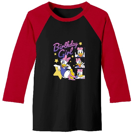 Disney Daisy Duck Birthday Girl Baseball Tees, Disney Daisy Birthday Baseball Tees