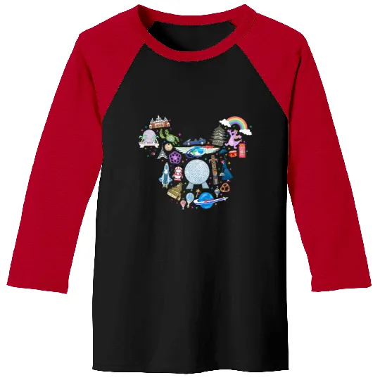 Disney Epcot Matching Baseball Tees for Men, Women and Kids with Mickey Head Ears