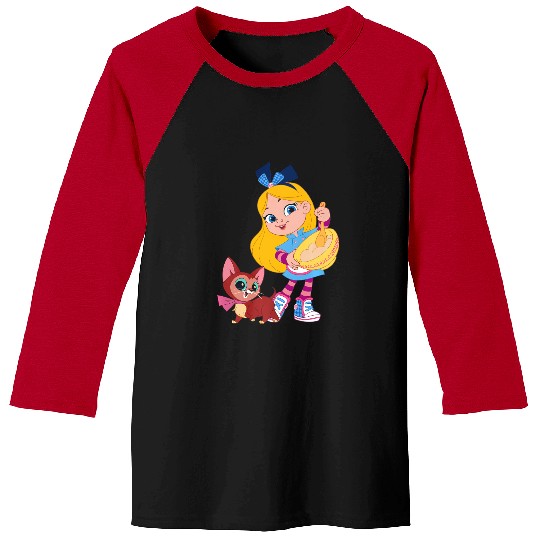 Disney Alices Wonderland Bakery Alice and Dinah Premium Baseball Tees, Magic Kingdom Trip Unisex Baseball Tees