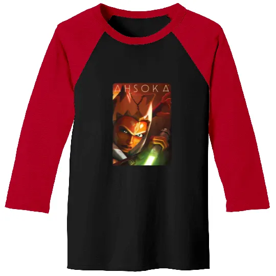 Ahsoka Tano Baseball Tees, Power of the Galaxy Lightsaber Baseball Tees, Disney Star Wars Baseball Tees