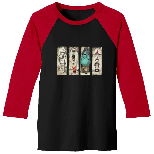Retro Haunted Mansion The Nightmare Before Christmas Baseball Tees, Disney Halloween  Baseball Tees