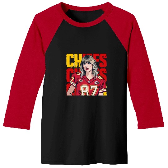 Discover Taylor Hearts Kelce in Chiefs Baseball Tees, Traylor Swelce Taylor Version Fan Baseball Tees