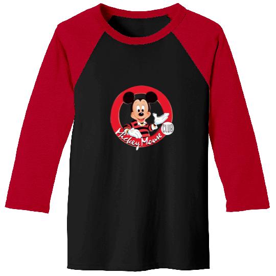 Vintage Disney Mickey Mouse Club Vinyl Graphic Baseball Tees