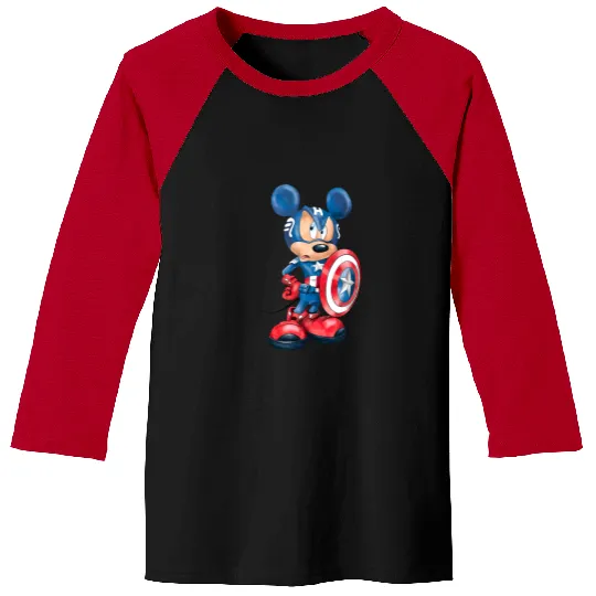 Superhero Mickey Baseball Tees, Avengers Mickey Baseball Tees, Captain America Mickey Baseball Tees, Superhero Mickey Baseball Tees, Captain Mickey Baseball Tees, Disney Mickey Baseball Tees