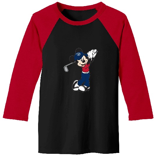 Mickey Golf Baseball Tees, Disney Unisex Baseball Tees, Disney Family Matching Baseball Tees