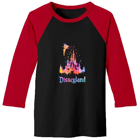 Disney Magic Kingdom Tie Dye Baseball Tees, Disneyland Tie-Dye Baseball Tees