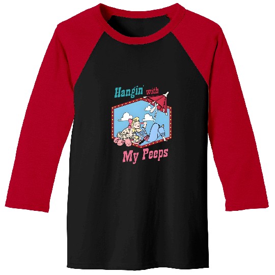 Discover Disney Bo Peep With Blue Sky White Clouds Hangin With My Peeps Baseball Tees, Toy Story Baseball Tees
