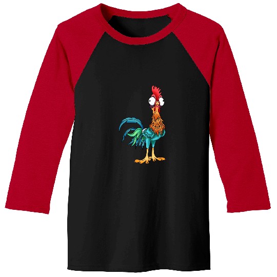 Disney Moana Cute Hei Hei Chicken Portrait Baseball Tees,  WDW Magic Kingdom Disneyland Family Vacation Holiday Gift