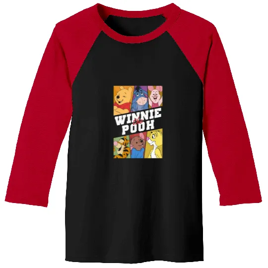Winnie The Pooh Baseball Tees, Winnie The Pooh Baseball Tees, Winnie the Pooh Theme Disney Family Baseball Tees