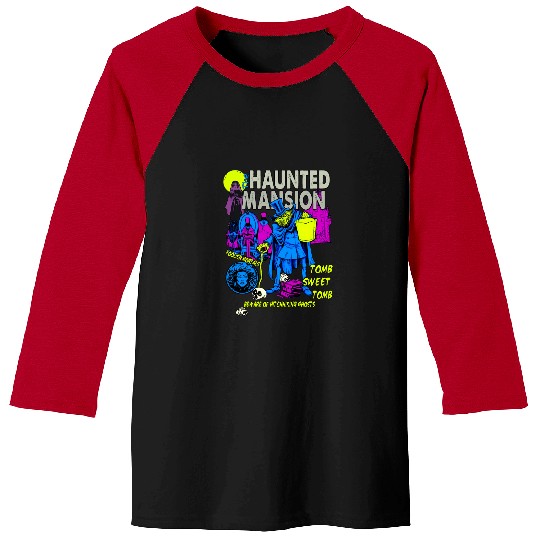 Vintage The Haunted Mansion  Baseball Tees, Disney The Haunted Mansion Baseball Tees