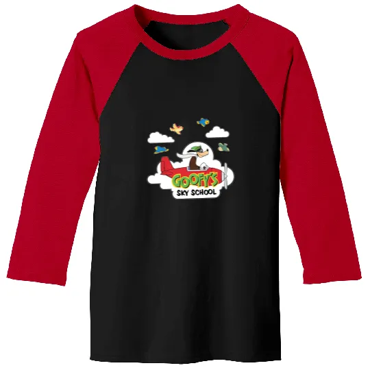 Disney Mickey And Friends Cute Goofy's Sky School Baseball Tees, Mickey and Friends WDW Magic Kingdom Disneyland