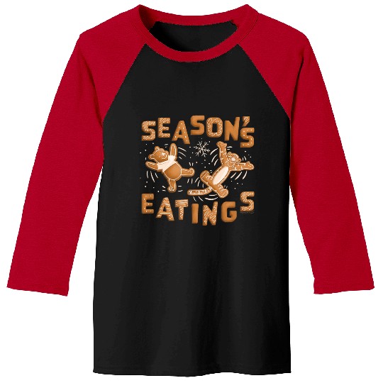 Disneyss Winnie The Pooh Tigger Gingerbread Seasons Eatings Baseball Tees