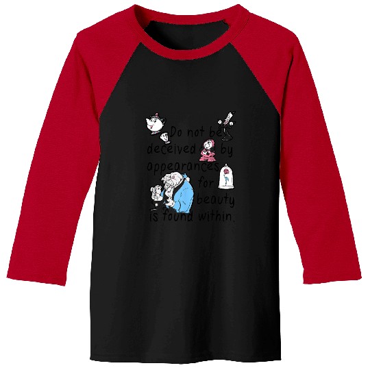 Disney Beauty And The Beast Beauty Is Found Within Baseball Tees