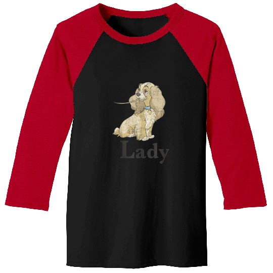 Disneyss Lady And The Tramp Spaghetti Lady Couples Baseball Tees