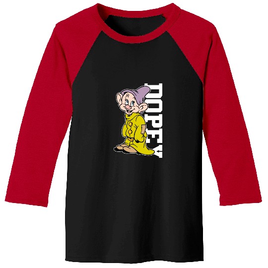 Disney Dopey Dwarf Portrait Baseball Tees, Snow White and Seven Dwarfs Baseball Tees