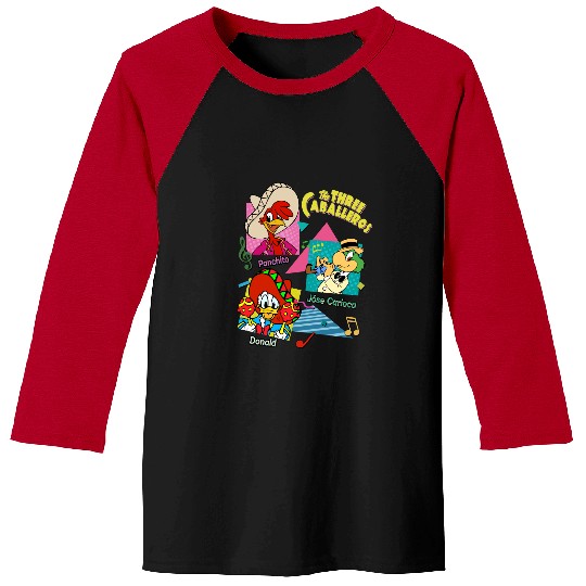 Disney The Three Caballeros Mexico Baseball Tees, Three Caballeros Baseball Tees