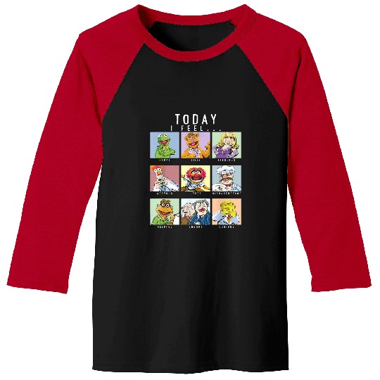 Disney The Muppets Today I Feel Box Up Character Baseball Tees